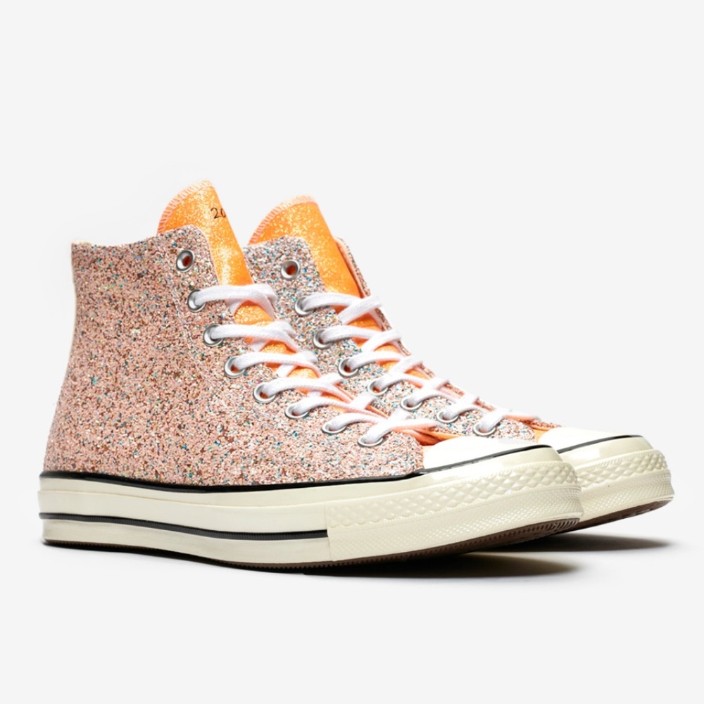 CONVERSE X JW ANDERSON Chuck 70 Hi Glitter Sneakers